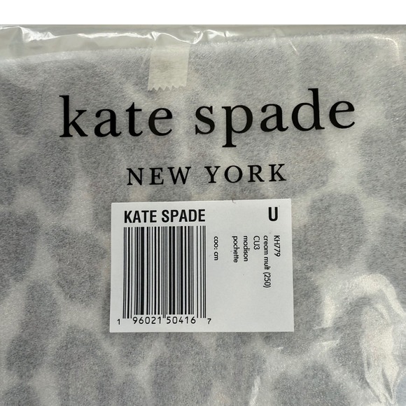 Kate Spade Madison Collection Spotted Leopard Pochette Cream Multi Shoulder Bag - Picture 3 of 7